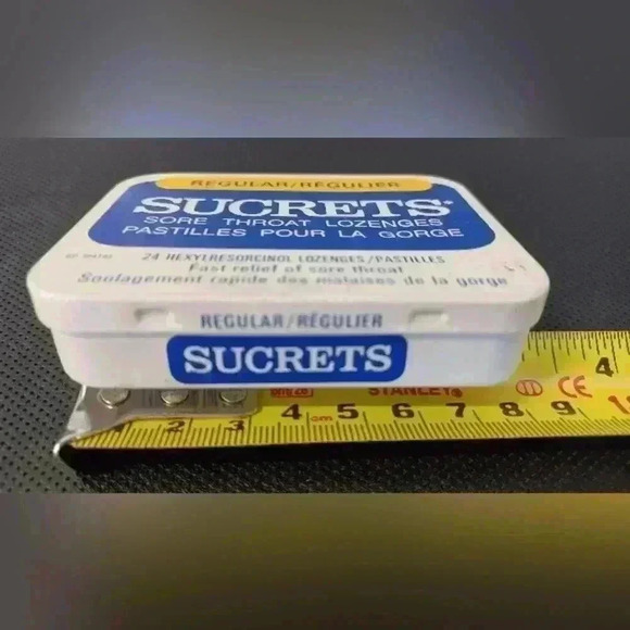 Vintage Sucrets Sore Throat Lozenges  Metal Collectible Tin - Picture 5 of 9